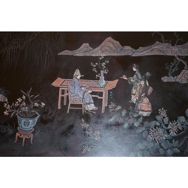 Chinese Hand Painted Coffee or Cocktail Table For Sale - Image 12 of 17