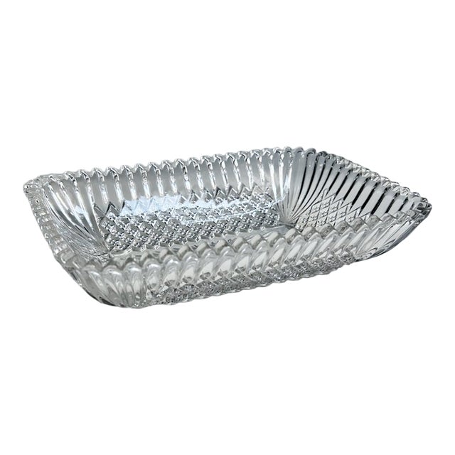 1920's Davidsons Glass Co. Somerset Pattern Glass Dish For Sale