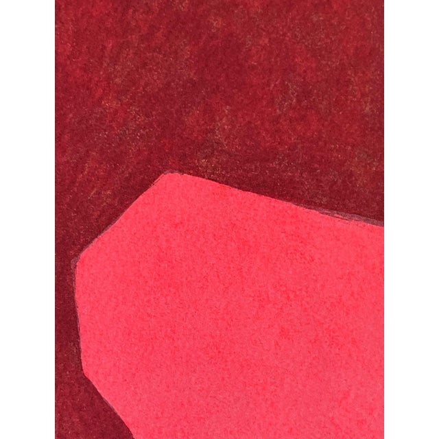 Modern Serge Poliakoff, Composition in Red and Blue L68, 1968, Lithograph For Sale - Image 3 of 8