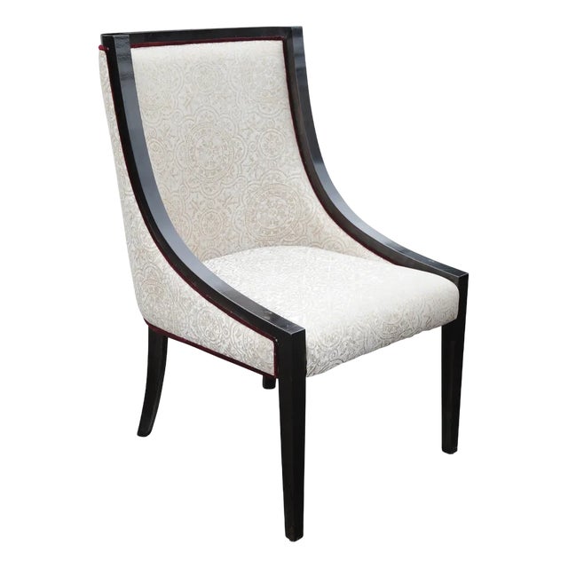Empire Revival Gondola Dining Chair with Ebonised Frame For Sale