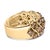 Crafted from the finest .925 sterling silver and bathed in a 10K yellow gold plating, this exquisite ring promises to...