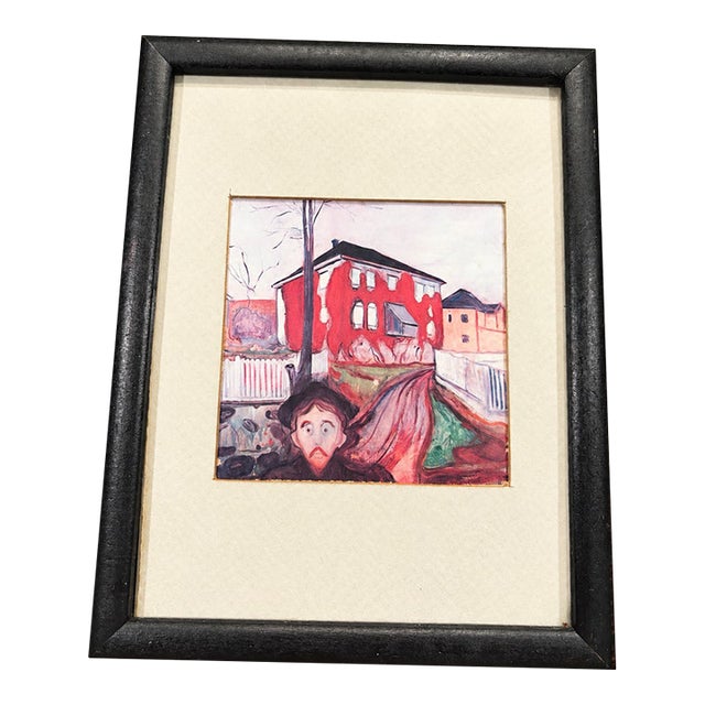 Vintage Edvard Munch Red Virginia Creeper Framed Print For Sale