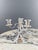 20th Century Silver-Plated Metal Candelabra, Set of 2 For Sale - Image 3 of 12