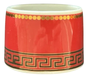 Napkin Ring in Medusa Red by Versace for Rosenthal, 2003