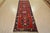 Cabin Caucasian Runner 4′ X 11′ Red Wool Vintage Tribal Hand-Knotted Oriental Rug For Sale - Image 3 of 15