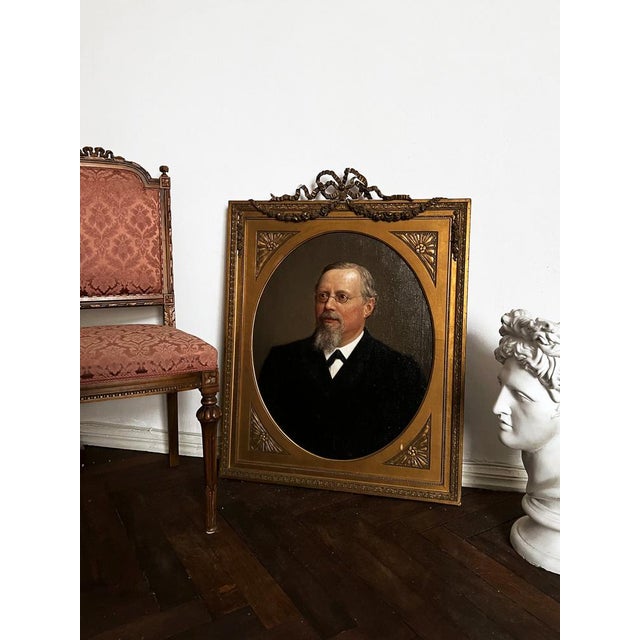 Black Ludwig Wilhelm Heupel-Siegen, Portrait, 1908, Oil on Canvas For Sale - Image 8 of 10