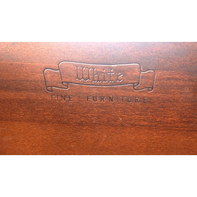 Wood Duncan Phyve Mahogany 6 Drawers Splayed Carved Legs 6 Drawers Dresser MINT For Sale - Image 7 of 15