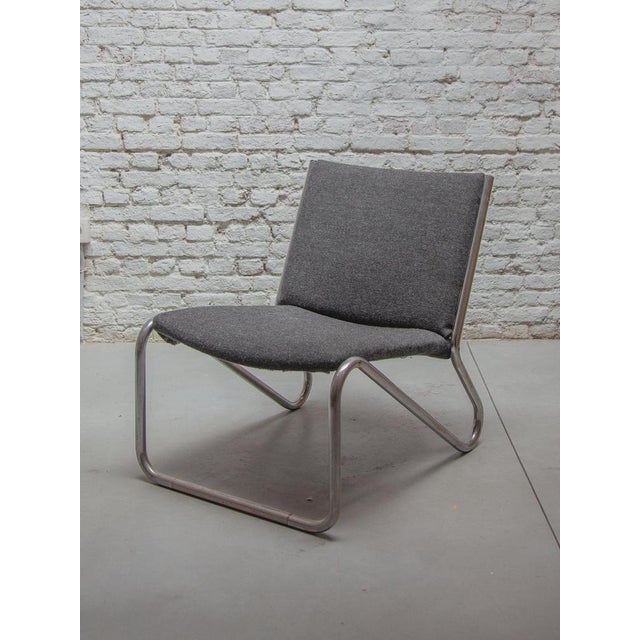 Vintage Chrome Tubular Steel Lounge Chairs, 1964, Set of 6 For Sale - Image 4 of 10