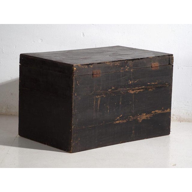Antique Chinese Painted Trunk For Sale - Image 10 of 11