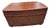 1990s Thomasville Leather Wrapped Rattan Coffee Table Trunk East Indies W/ Storage For Sale