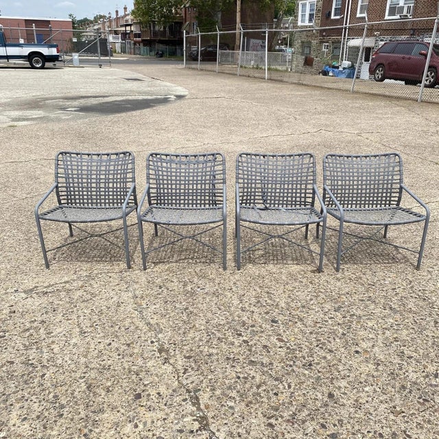 Vintage Tropitone Leilani Brown Jordan Aluminum Frame Pool Patio Lounge Chairs - Set of 4. Item features nice wide...