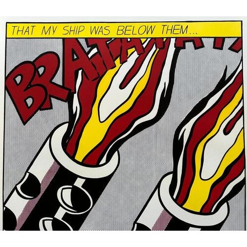 Roy Lichtenstein, As I Opened Fire Triptych, 1966, Lithographs, Set of 3 For Sale - Image 8 of 10