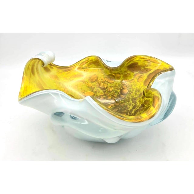 Mid 20th Century Mid 20th Century Murano Glass Decorative Bowl For Sale - Image 5 of 11