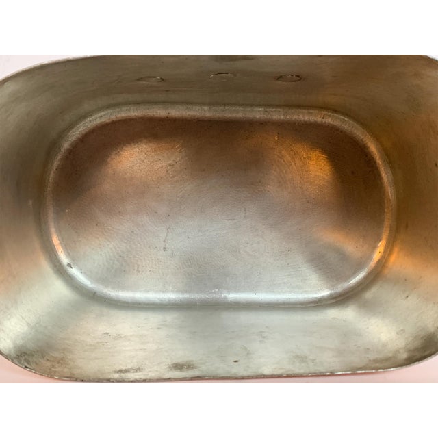 Vintage Rectangular French Copper Pot # 2 For Sale - Image 9 of 13