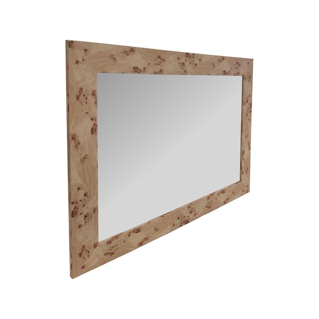 Plastic Burled Vanity Mirror For Sale - Image 7 of 11