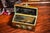 Gemstone Stunning Cabochon Gemstone Antique Victorian Domed Brass Metal Desk Casket Box Home Decor For Sale - Image 7 of 14