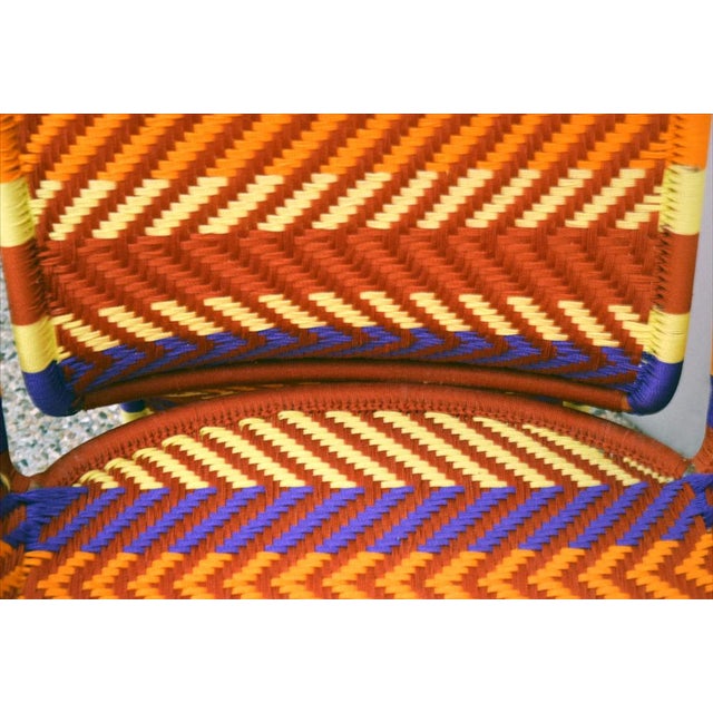 Afrika Throne in Metal and Woven Polyethylene, 2000s For Sale - Image 13 of 15