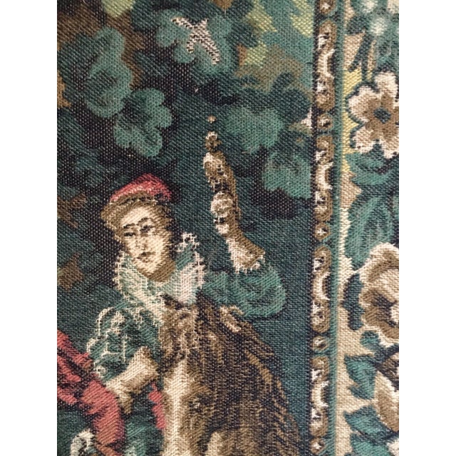 Dark Green French Needlepoint Tapestry, Framed - 2 of 2 For Sale - Image 8 of 11