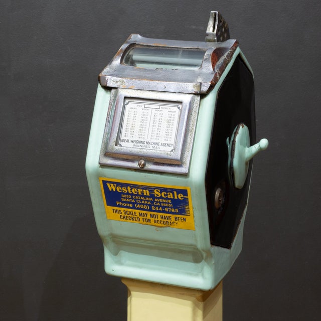 Art Deco Ideal Weighing Machine Scale c.1929 For Sale - Image 4 of 10