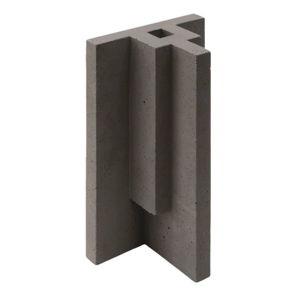 Natural Concrete Chandigarh I Vase by Paolo Giordano for I-and-I Collection For Sale