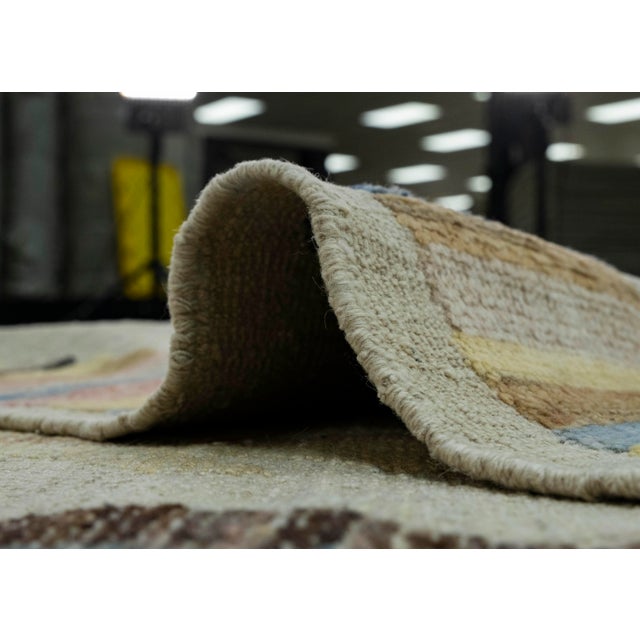 Textile Turkish Kilim Oriental Handmade Flatweave 9'3" x 12'6" #18584 For Sale - Image 7 of 8