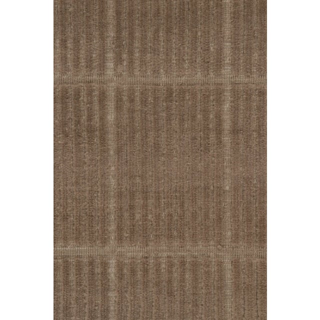 Late 20th Century Contemporary Oversized High-Low Grid Wool Mohair Rug by Rug & Kilim, India For Sale - Image 5 of 10