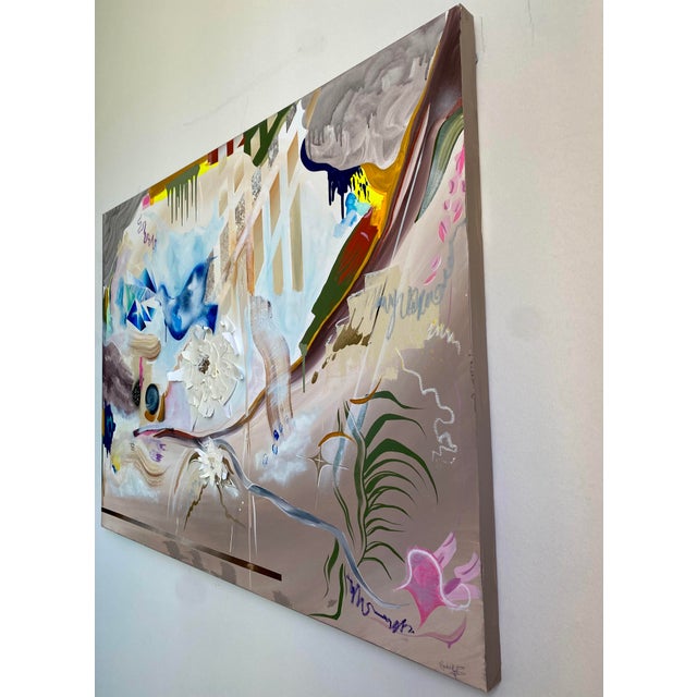 “And Millions” Abstract Expressionist MixedMedia Painting on Canvas Chairish