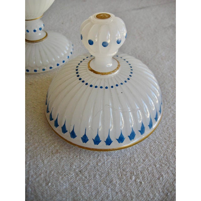 French Early 19th Century French Opaline Desvignes Candy Dish For Sale - Image 3 of 7