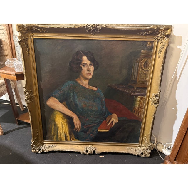 Countess of Longuevale, 20th Century, Oil on Canvas For Sale - Image 9 of 9