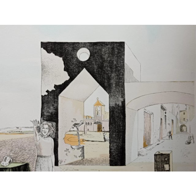 Salvador Dali, Paranoid Town, 1999, Lithograph For Sale - Image 3 of 4