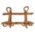 Mid-Century French Riviera Rattan and Bamboo Wall Coat Rack Stand, Italy, 1960s For Sale - Image 10 of 10