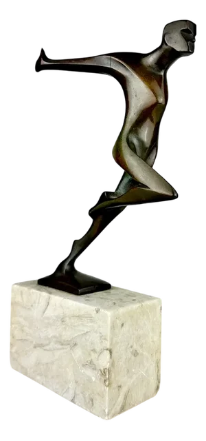 Wilhelm Andreas, Signed Art Deco Bronze, The Will, Germany, 1930s