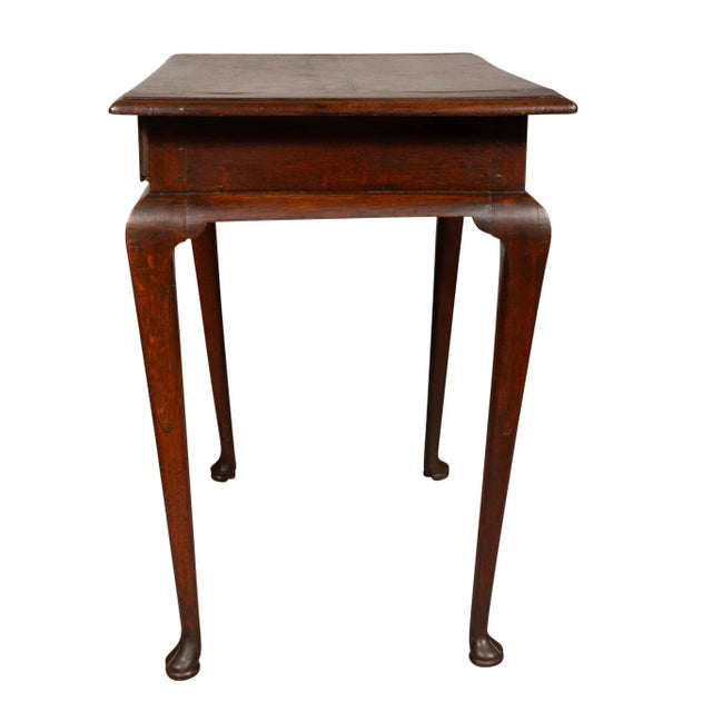 Brown George III Oak Side Table For Sale - Image 8 of 11