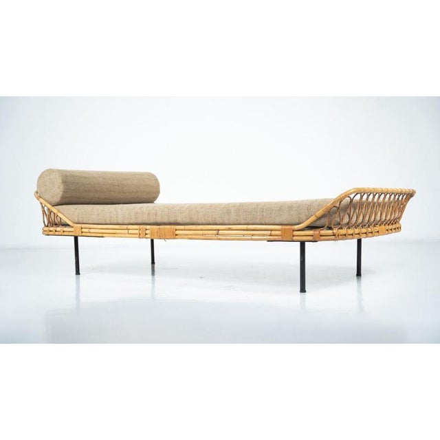 Wood Vintage Bamboo Daybed, Italy, 1960s For Sale - Image 7 of 10