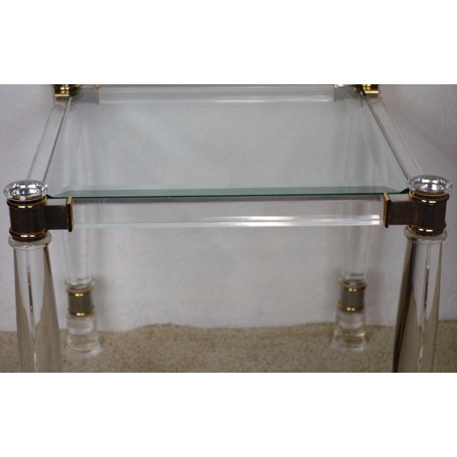 1980s Acrylic Glass Table, 1980s For Sale - Image 5 of 8