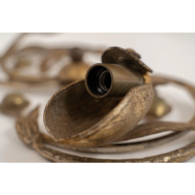 Brown Bronze Wall Light For Sale - Image 8 of 11