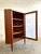 Danish Modern Teak Corner Glass Curio Cabinet or Bar For Sale - Image 9 of 10