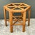 Late 20th Century Vintage Rattan Hexagon Dining Table Pedestal For Sale - Image 5 of 12