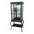 Antique Industrial Brushed Steel Apothecary Vitrine Cabinet For Sale