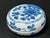 Late 19th Century Chinese Art Porcelain Blue and White Round Pill Box For Sale - Image 4 of 10