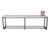 Marble console table with steel base