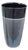Cylindrical Vase in Black with Silver Dust from Seguso, 1980 For Sale