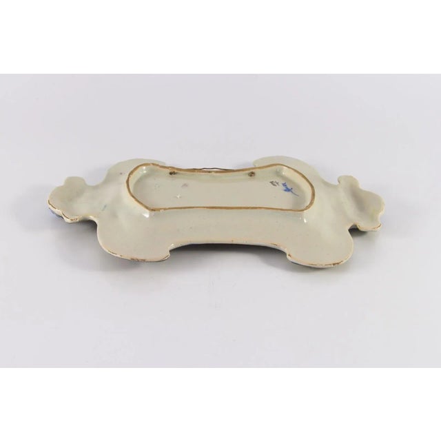 1950s Vintage French Ceramic Wall Plate from Rouen For Sale - Image 5 of 18