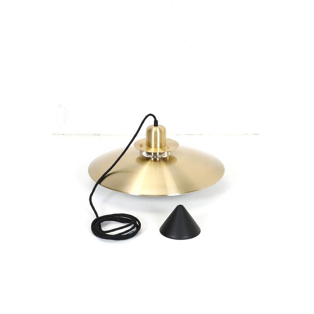 Gold Danish Pendant Lamp by Belid, 1980s For Sale - Image 8 of 14
