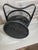 Antique Chinese Wedding Basket, Bamboo & Lacquer, Sculptural Swing Handle For Sale - Image 10 of 11