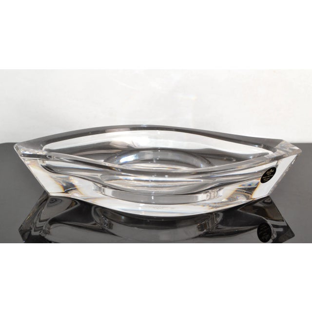 Mid-Century Modern Classic Rosenthal Horizon Lead Crystal Glass Candle Holder Catchall Vide Poche For Sale - Image 3 of 13