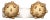 Vintage 1960s Signed Crown Trifari Round Goldtone Studded Clip Earrings-2 Pieces For Sale