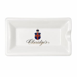 Vintage Claridge's Hotel London Porcelain Ashtray For Sale