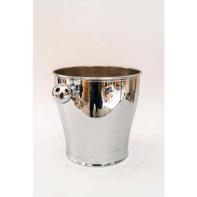 Nickel-Plated Champagne Bucket, Italy, 1920s For Sale - Image 4 of 12