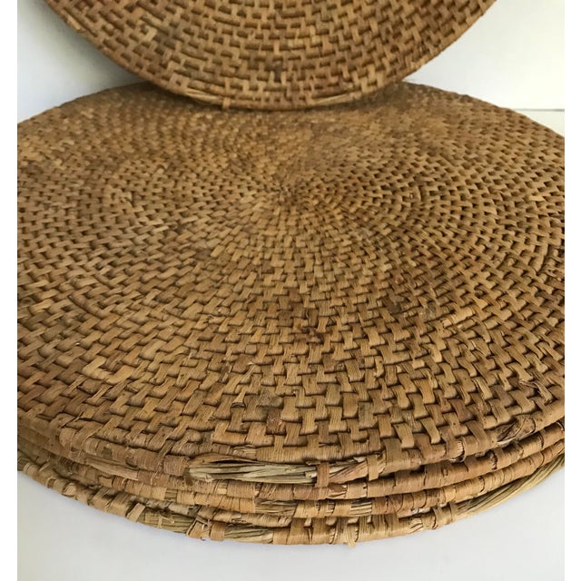 1960s Boho Chic Woven Placemats Set of 5 Chairish